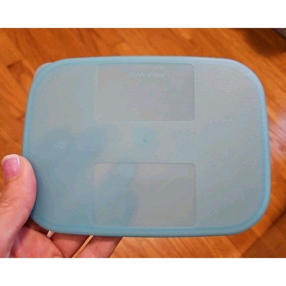 Tupperware Freezer Mates Mini Container #2088B-1 Teal Blue Replacement Lid - Picture 1 of 6